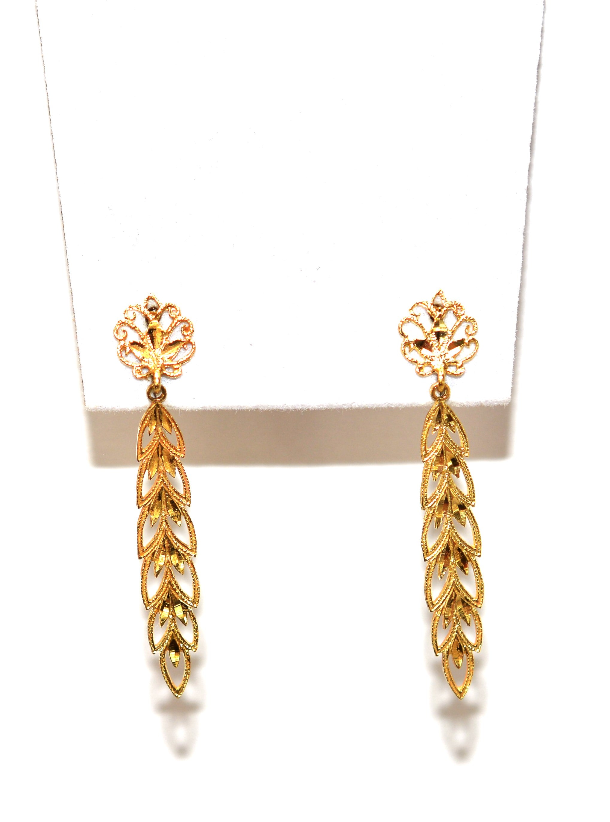 Gold Long Chandelier Earrings Manufacturer,Supplier, Exporter,