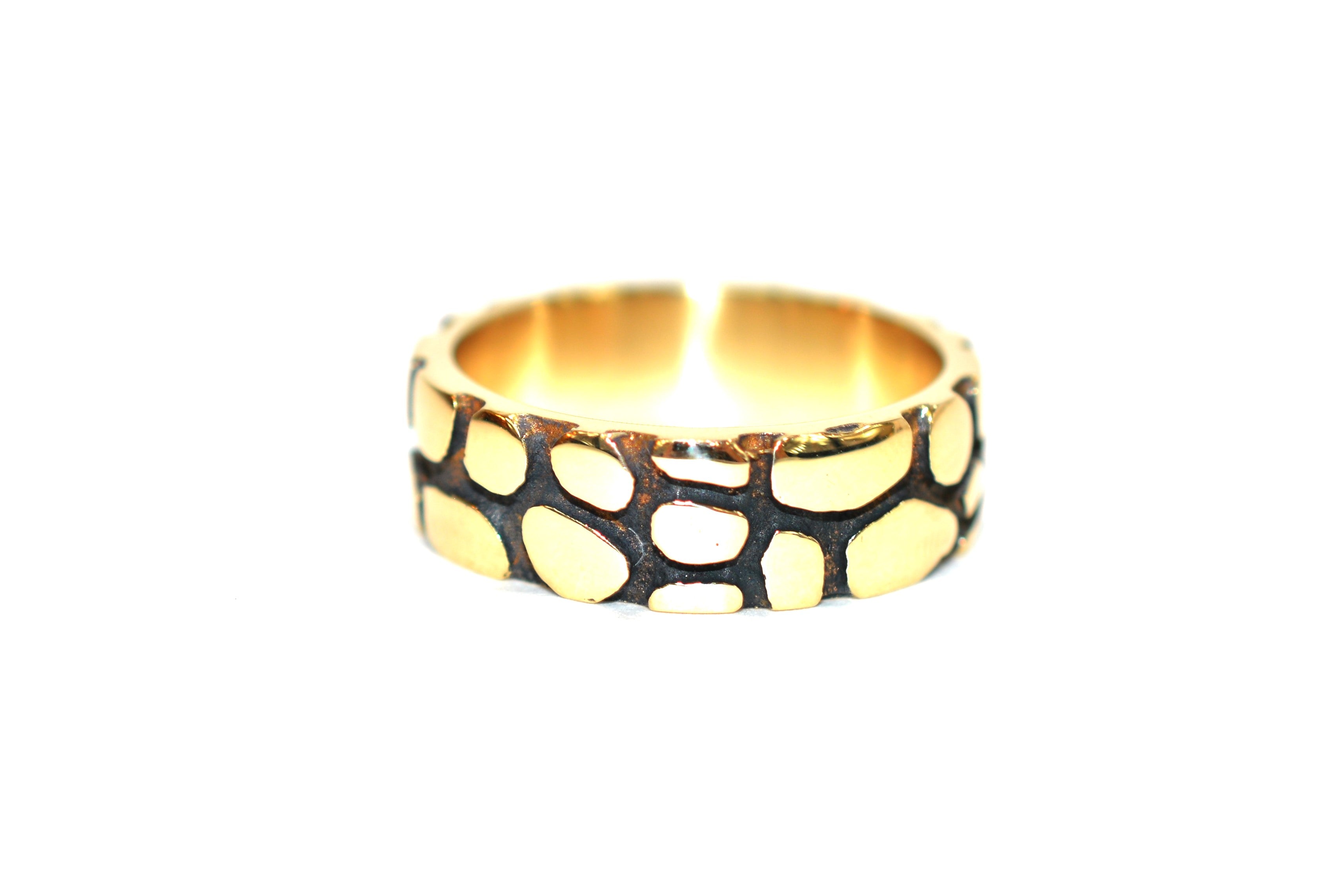 14K Solid Gold Ring Band Ring Wedding Ring Wedding Band Mens Ring Mens Band Black Rhodium Gold Bridal Jewelry Stackable Ring Vintage Ring
