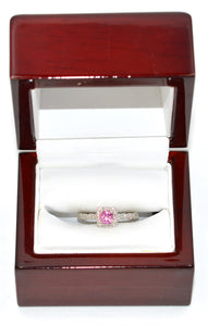Neil Lane Natural Padparadscha Sapphire & Diamond Ring .76tcw Engagement Ring Wedding Ring Cocktail Ring Designer Ring Sapphire Ring Bridal
