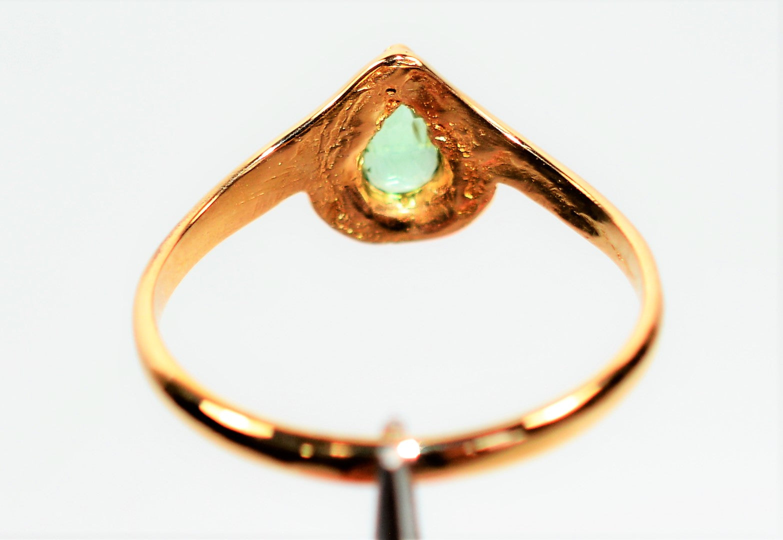 Natural Paraiba Tourmaline Ring 18K Solid Gold .34ct Solitaire Ring Fine Women's Ring Estate Jewelry Gemstone Ring Statement Ring Birthstone