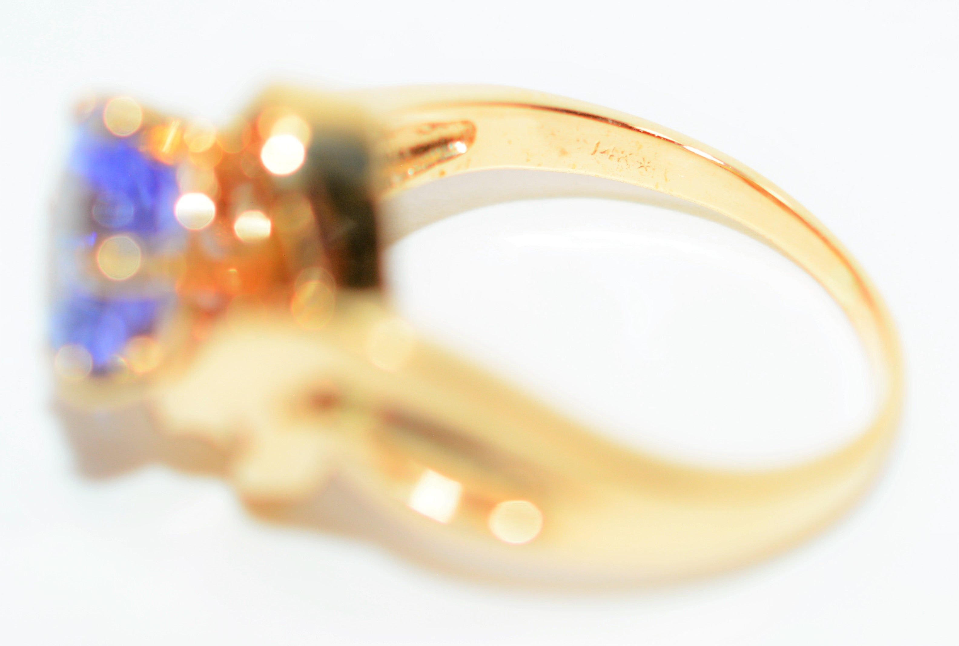 Natural Tanzanite Ring 14K Solid Gold 3.05ct Solitaire Ring Vintage Ring Cocktail Ring Gemstone Ring December Birthstone Ring Fashion Ring