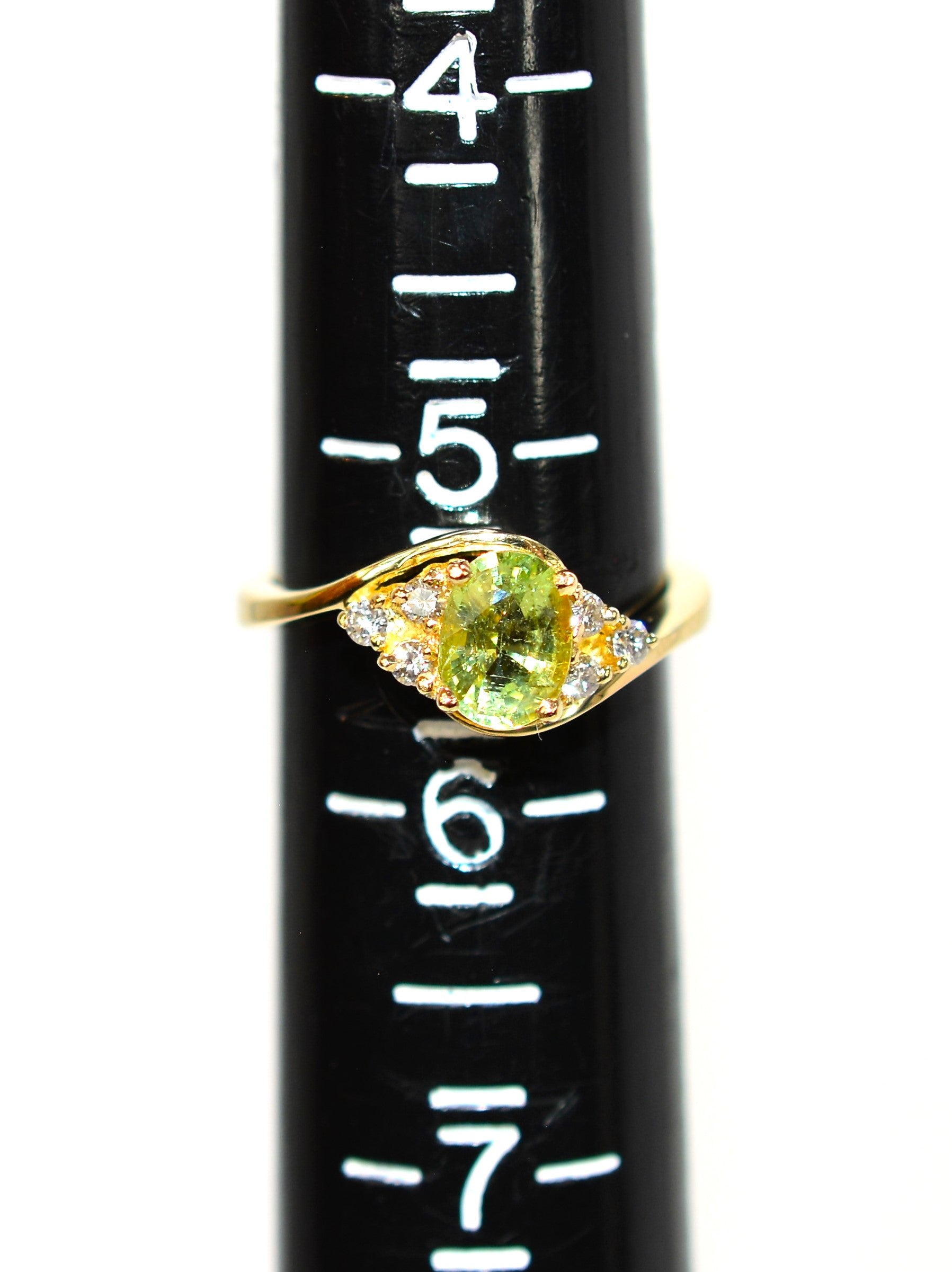 Natural Paraiba Tourmaline & Diamond Ring 14K Solid Gold .97tcw Gemstone Ring Birthstone Ring Green Ring Promise Ring Statement Ring Estate