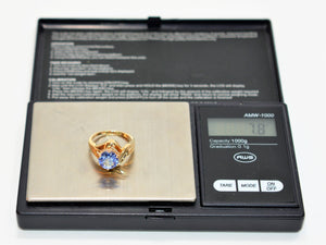 Natural Tanzanite Ring 14K Solid Gold 3.05ct Solitaire Ring Vintage Ring Cocktail Ring Gemstone Ring December Birthstone Ring Fashion Ring