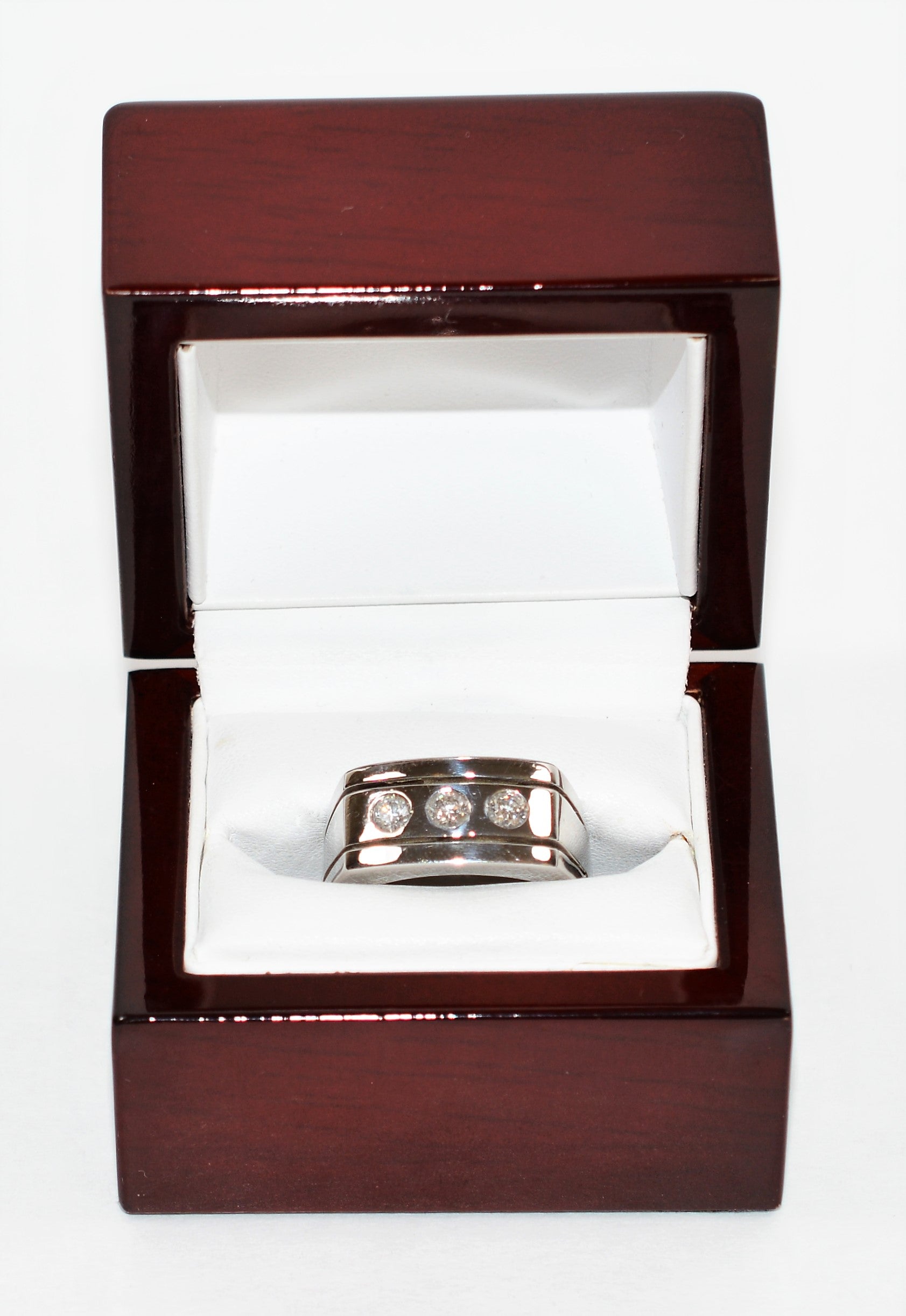 Natural Diamond Ring 14K Solid White Gold .69tcw Men's Ring Vintage Ring Cocktail Ring Statement Ring Bridal Jewelry Engagement Ring Wedding