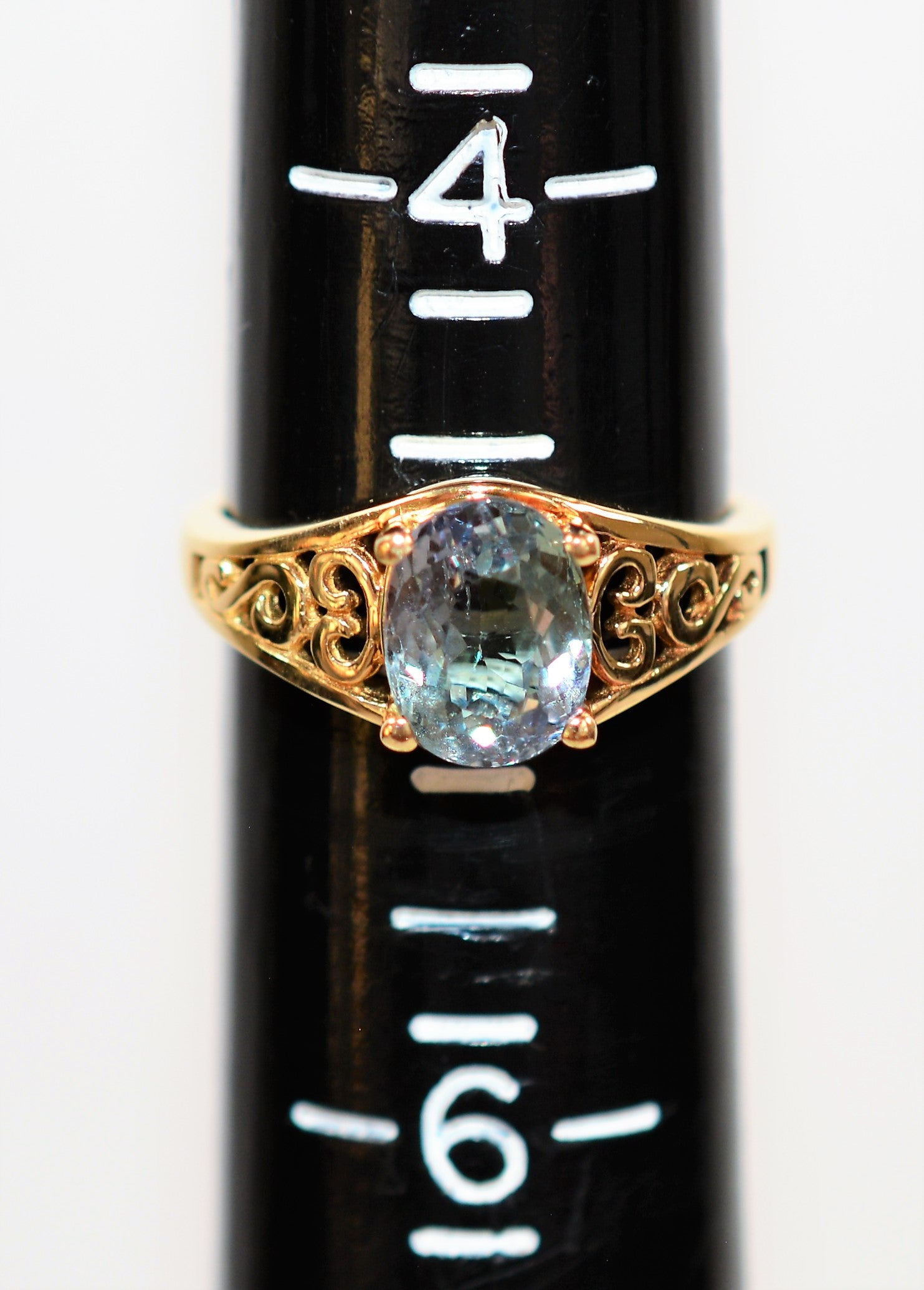 Natural Blue Spinel Ring 14kt Solid Gold 1.80ct Solitaire Ring Gemstone Ring Statement Ring Vintage Ring Ladies Ring June Birthstone Jewelry