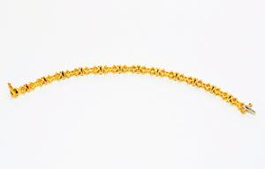 Natural Diamond Bracelet 18K Solid Gold  1.56tcw Tennis Bracelet Estate Bracelet Vintage Bracelet Bridal Wedding Jewelry Jewellery Statement
