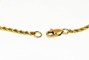 14K Solid Gold Bracelet Twist Bracelet Rope Bracelet Chain Bracelet Tennis Bracelet Fine Vintage Bracelet Estate Jewelry Estate Jewellery