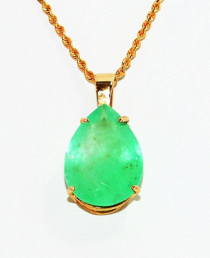 Emerald Necklace Layering Necklace Emerald Cut Stone Gold Bridesmaid N –  Little Desirez Jewelry