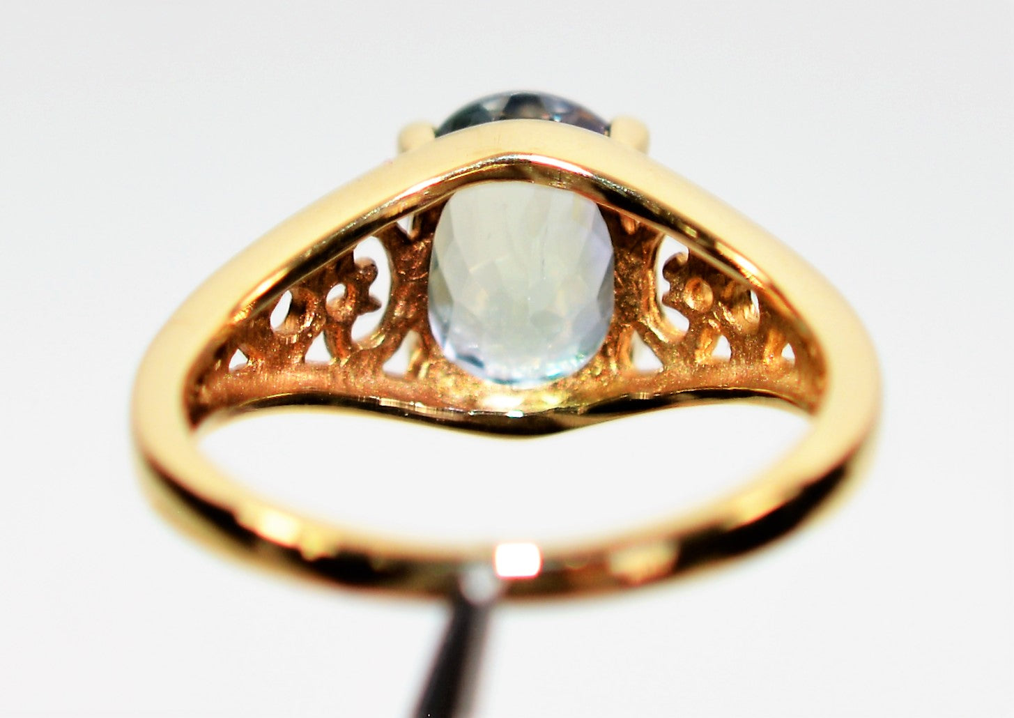 Natural Blue Spinel Ring 14kt Solid Gold 1.80ct Solitaire Ring Gemstone Ring Statement Ring Vintage Ring Ladies Ring June Birthstone Jewelry