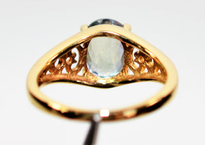 Natural Blue Spinel Ring 14K Solid Gold 1.75ct Solitaire Ring Gemstone Ring Statement Ring Vintage Ring Ladies Ring June Birthstone Jewelry