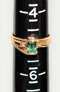 Natural Paraiba Tourmaline & Diamond Ring 10K Solid Gold .72tcw Gemstone  Fine Women's Ring Estate Jewelry Statement Ring Jewellery Vintage