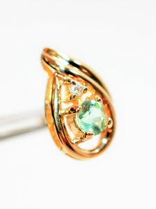 0.50ctw Natural Diamond Stud Earrings In Solid 14k Yellow Gold, Round Cut SI Clarity
