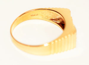 GIA Certified Natural Diamond Ring 14K Solid Gold .51tcw Statement Ring Cocktail Ring GIA Diamond Vintage Ring Birthstone Ring Men's Ring