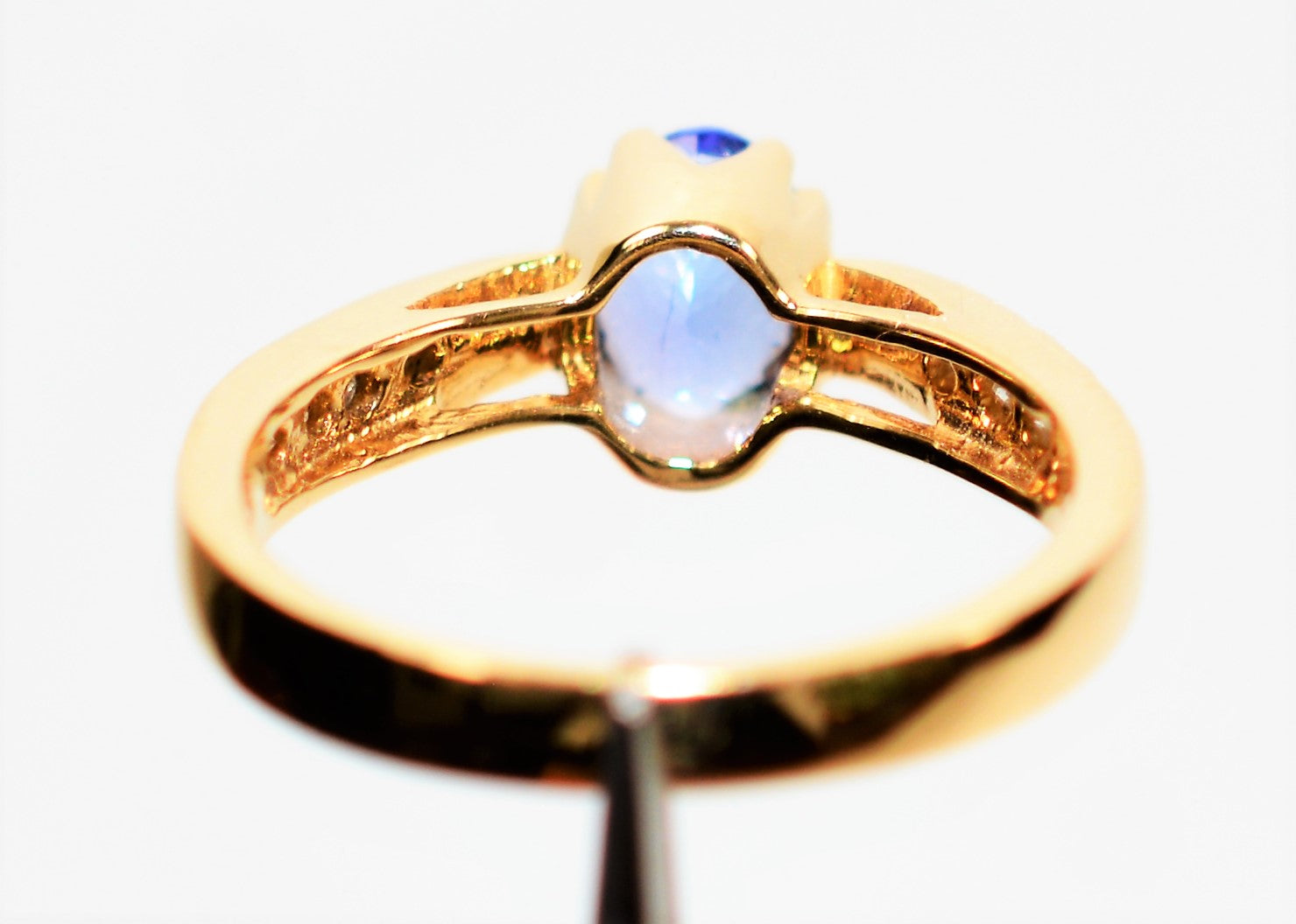 Natural Tanzanite & Diamond Ring 14K Solid Gold .78tcw Engagement Ring Gemstone Ring Bridal Jewelry Wedding Ring Tanzanite Ring Women's Ring