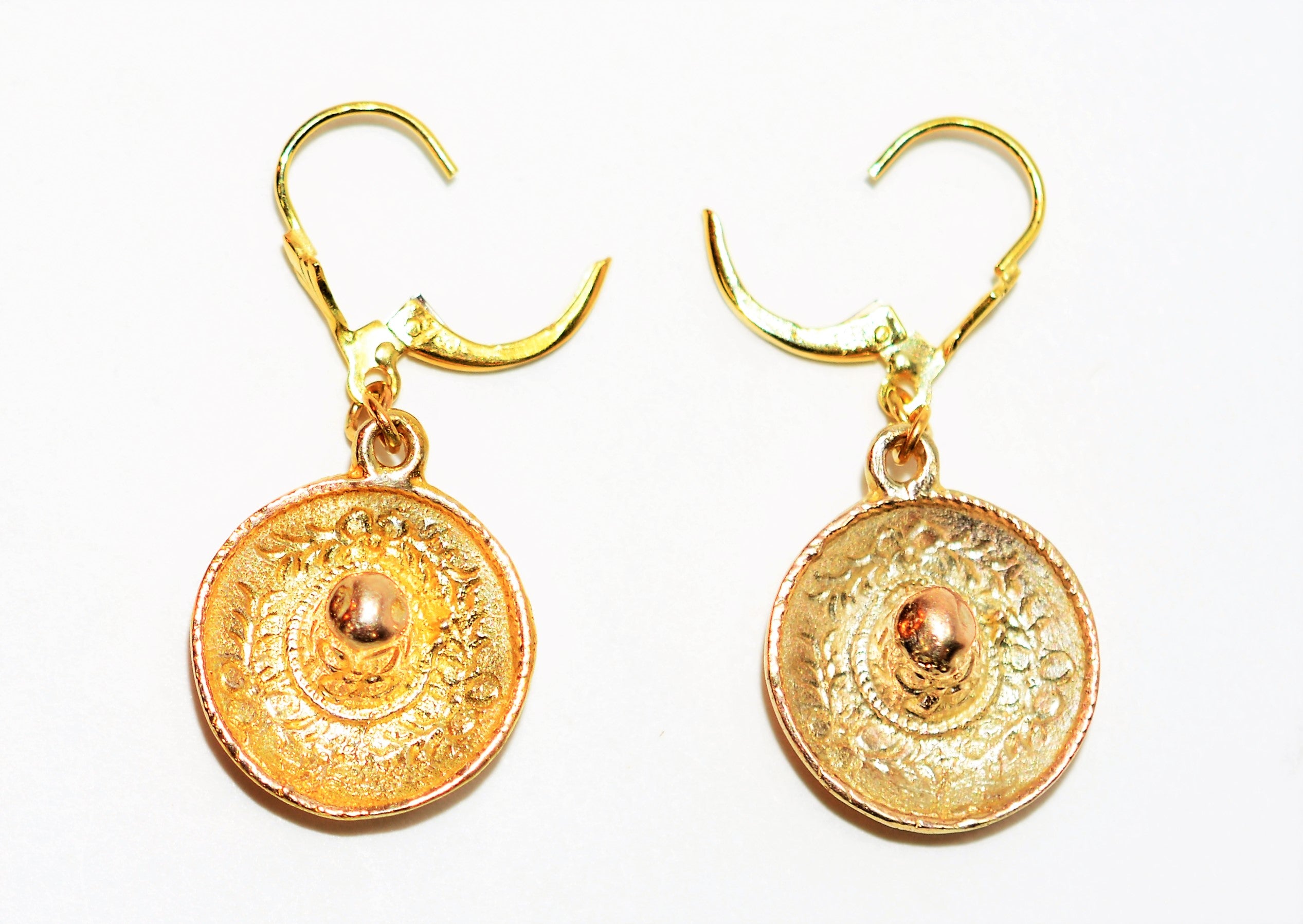 Sombrero Earrings 14K Solid Gold Earrings Mexico Earrings Fashion Earrings Statement Earrings Dangle Earrings Drop Earrings Estate Earrings