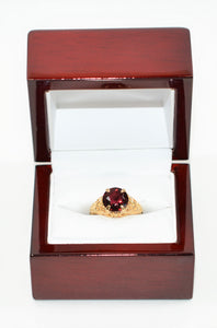 Natural Rubellite Ring 10K Solid Gold 2.70ct Pink Tourmaline Ring Solitaire Ring Statement Ring Gemstone Ring Birthstone Ring Antique Ring