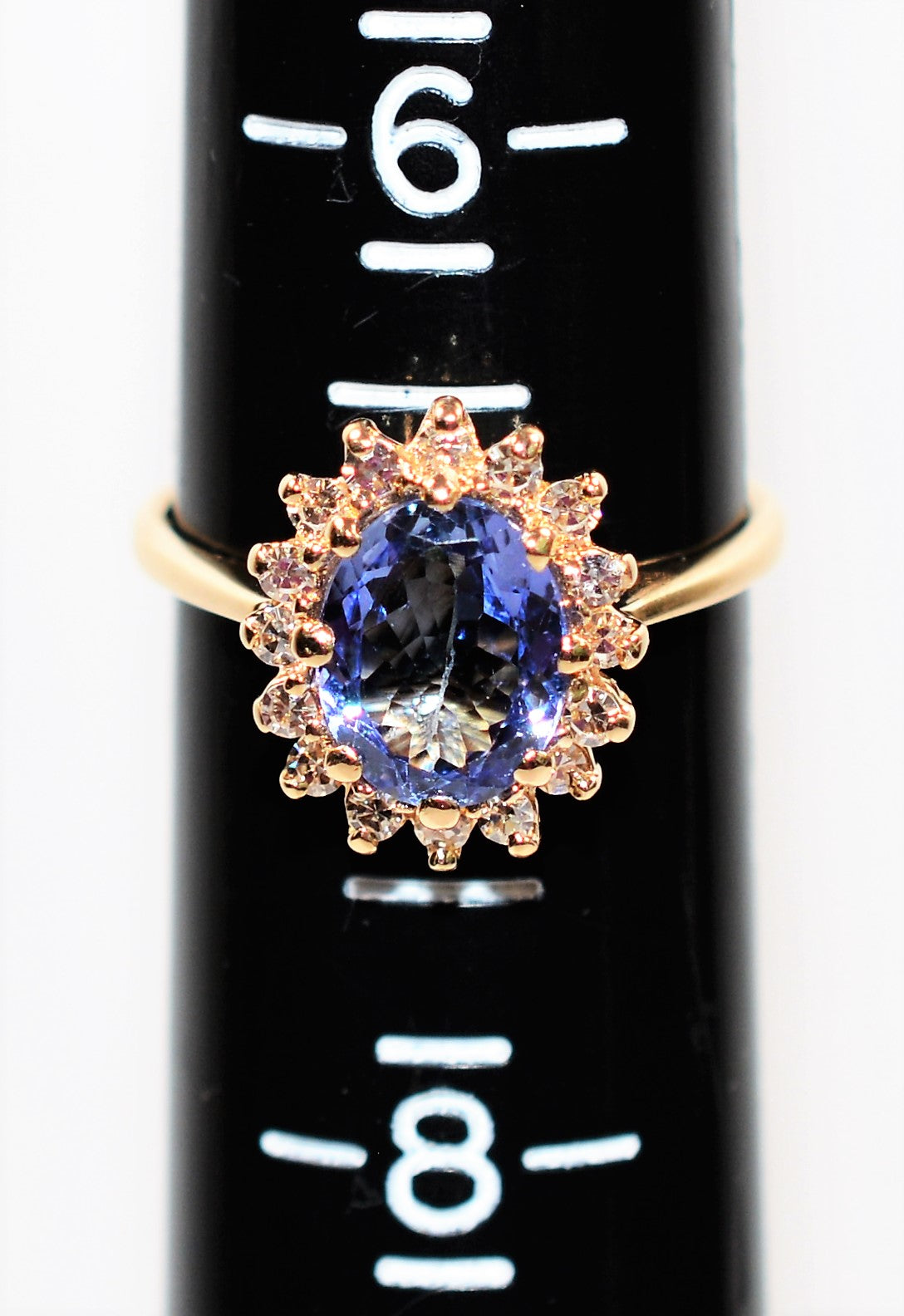 Certified Natural Tanzanite & Diamond Ring 14K Solid Gold 2.23tcw Tanzanite Ring Engagement Ring Cocktail Ring Statement Ring Women’s Ring