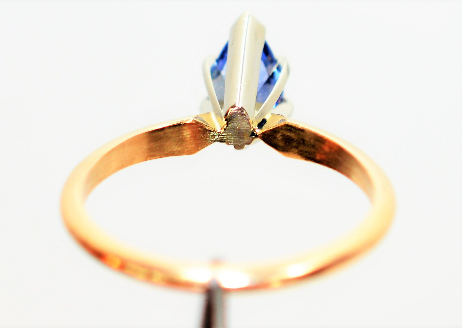 Natural Ceylon Sapphire Ring 14K Solid Gold .87ct Sri Lankan Sapphire Ring Engagement Ring Solitaire Ring Bridal Jewelry Sapphire Engagement