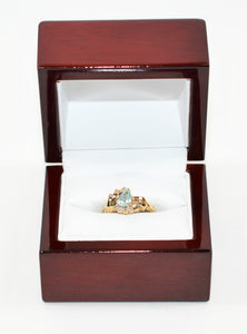 Natural Paraiba Tourmaline & Diamond Ring 14K Solid Gold 1.04tcw Gemstone Jewelry Women’s Ring Statement Jewellery Fine Birthstone Ring