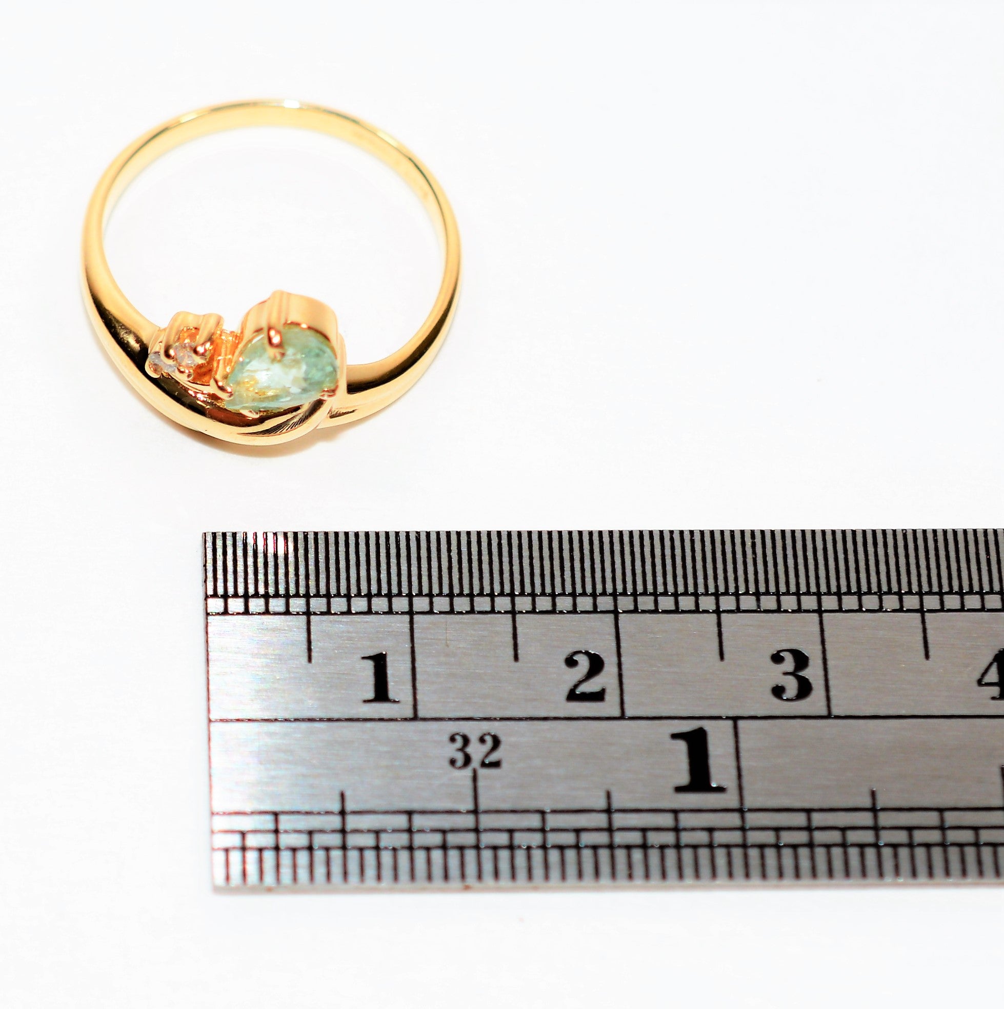 Natural Paraiba Tourmaline & Diamond Ring 14K Solid Gold .73tcw Birthstone Women's Ring Estate Jewelry Vintage Ring Gemstone Ring Jewellery