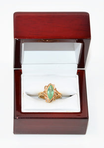 Natural Paraiba Tourmaline & Diamond Ring 14K Solid Gold 1.78tcw Marquise Gemstone Women's Ring Statement Ring Vintage Ring Estate Jewellery