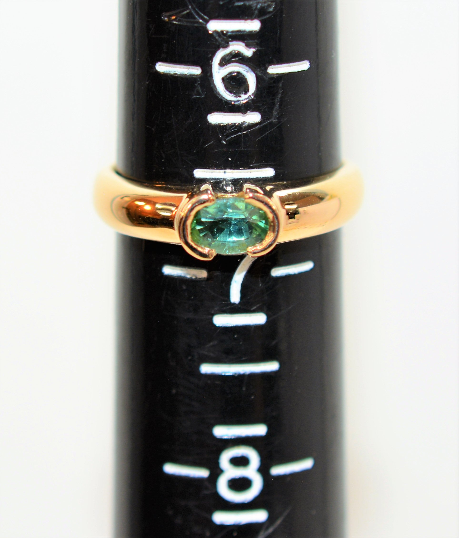 Natural Paraiba Tourmaline Ring 14K Solid Gold .50ct Gemstone Ring Birthstone Ring Women's Ring Solitaire Ring Statement Ring Stackable Ring