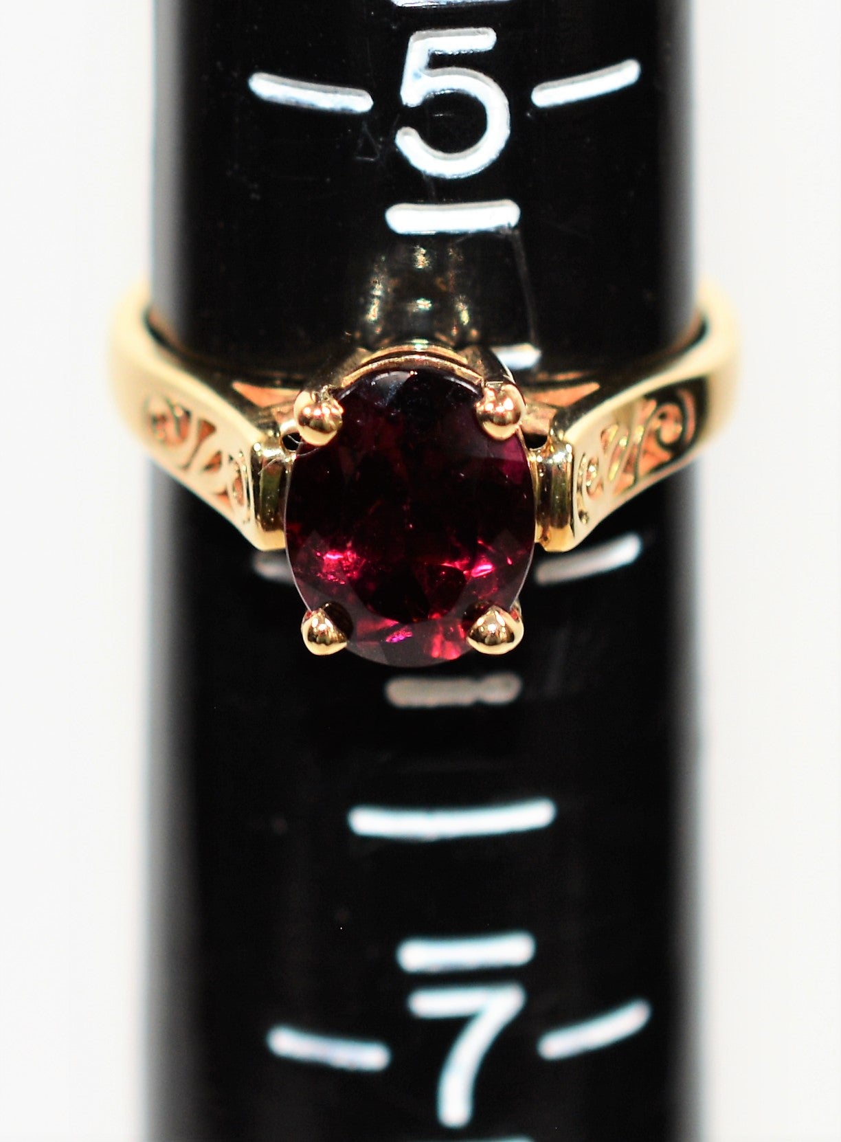 Natural Rubellite Ring 14K Solid Gold 1.90ct Pink Tourmaline Ring Solitaire Ring Vintage Ring Antique Ring Women's Ring Fine Estate Jewelry