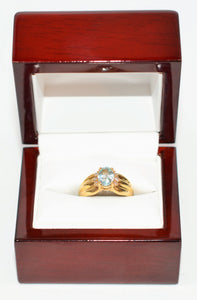 Natural Paraiba Tourmaline & Diamond Ring 14K Solid Gold 1.36tcw Rare Gemstone Women's Ring Diamond Halo Birthstone Ring Fine Estate Jewelry
