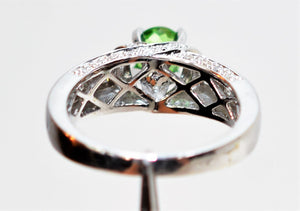 Natural Brazilian Paraiba Tourmaline & Diamond Ring 14K Solid White Gold 1.54tcw Gemstone Engagement Ring Bridal Jewelry Wedding Ring Cocktail Ring