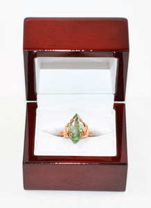 Certified Natural Paraiba Tourmaline Ring 14K Solid Rose Gold 3.51ct Solitaire Gemstone Statement Fine Estate Jewelry