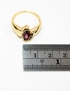 Natural Spinel Ring 10K Solid Gold 1.30ct Purple Ring Vintage Ring Marquise Ring June Birthstone Ring Solitaire Ring Womens Estate Jewellery