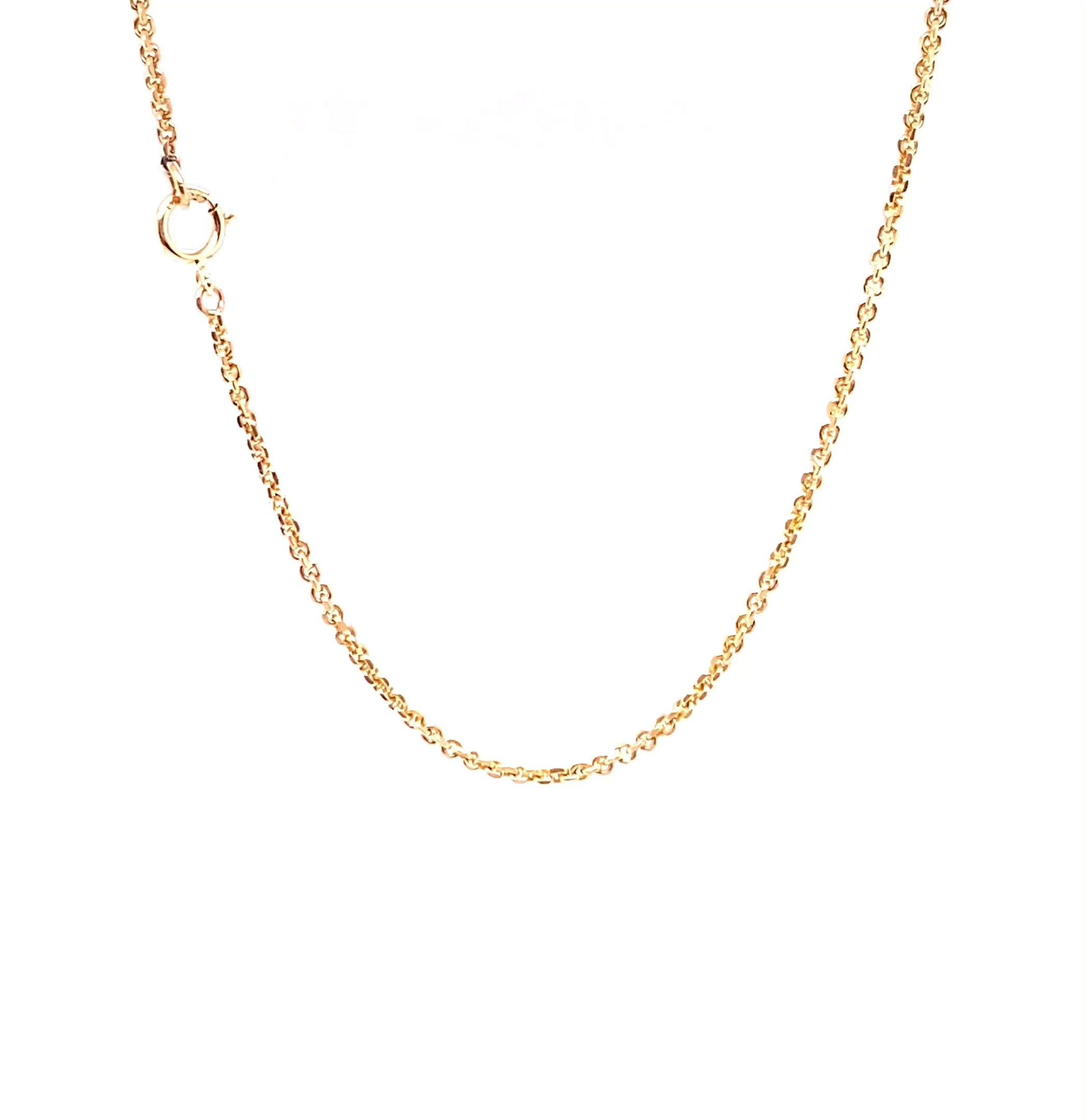 14K Solid Gold Cable Chain Necklace 24" 1.75mm 7.1 Grams Extra Long Gold Chain Gold Necklace Vintage Jewelry Estate Jewellery Fine Necklace