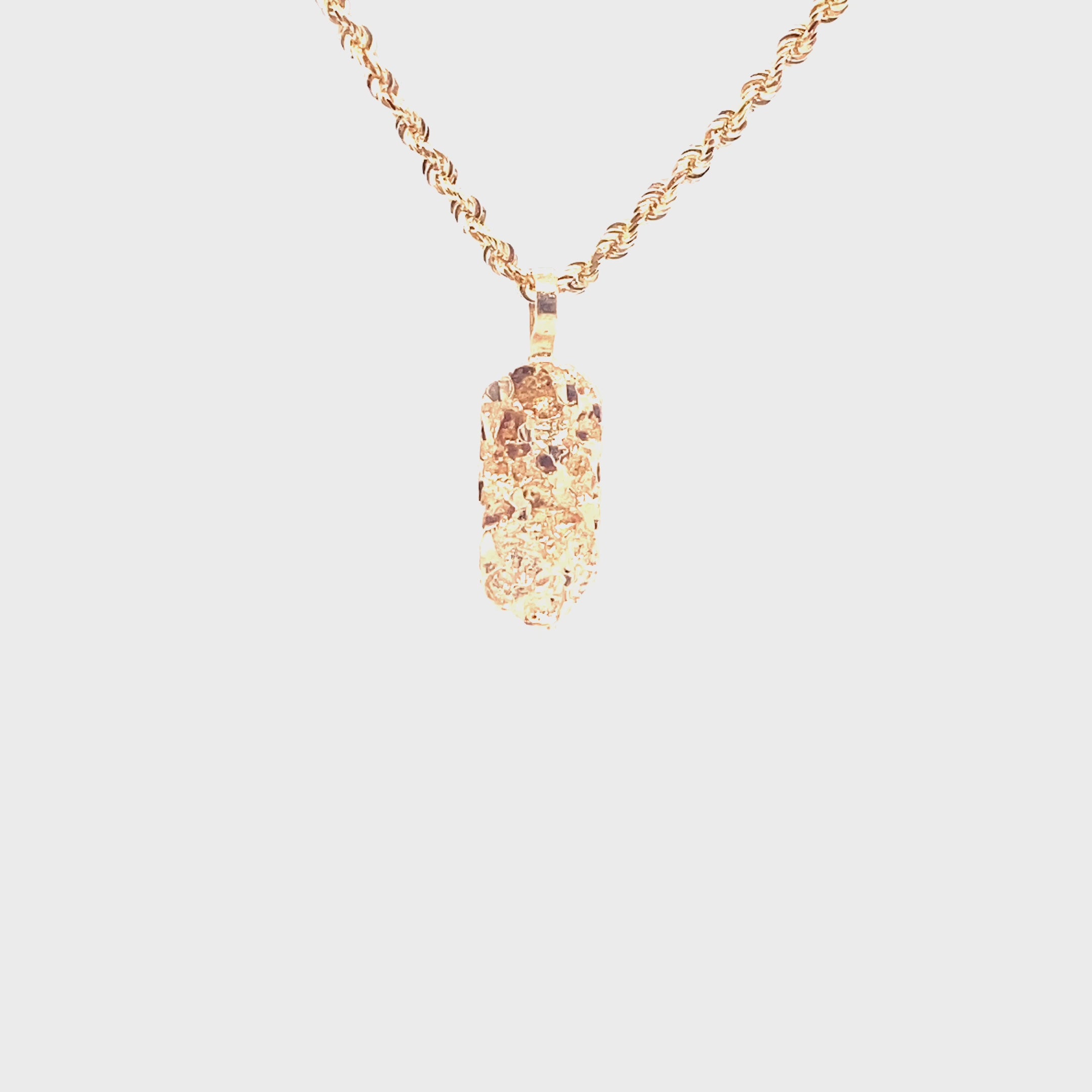 Classic Retro Carved Gold Nugget Pendant With Gold Plating And Zircon Inlay  For Men And Women From Makiyong, $9.94 | DHgate.Com