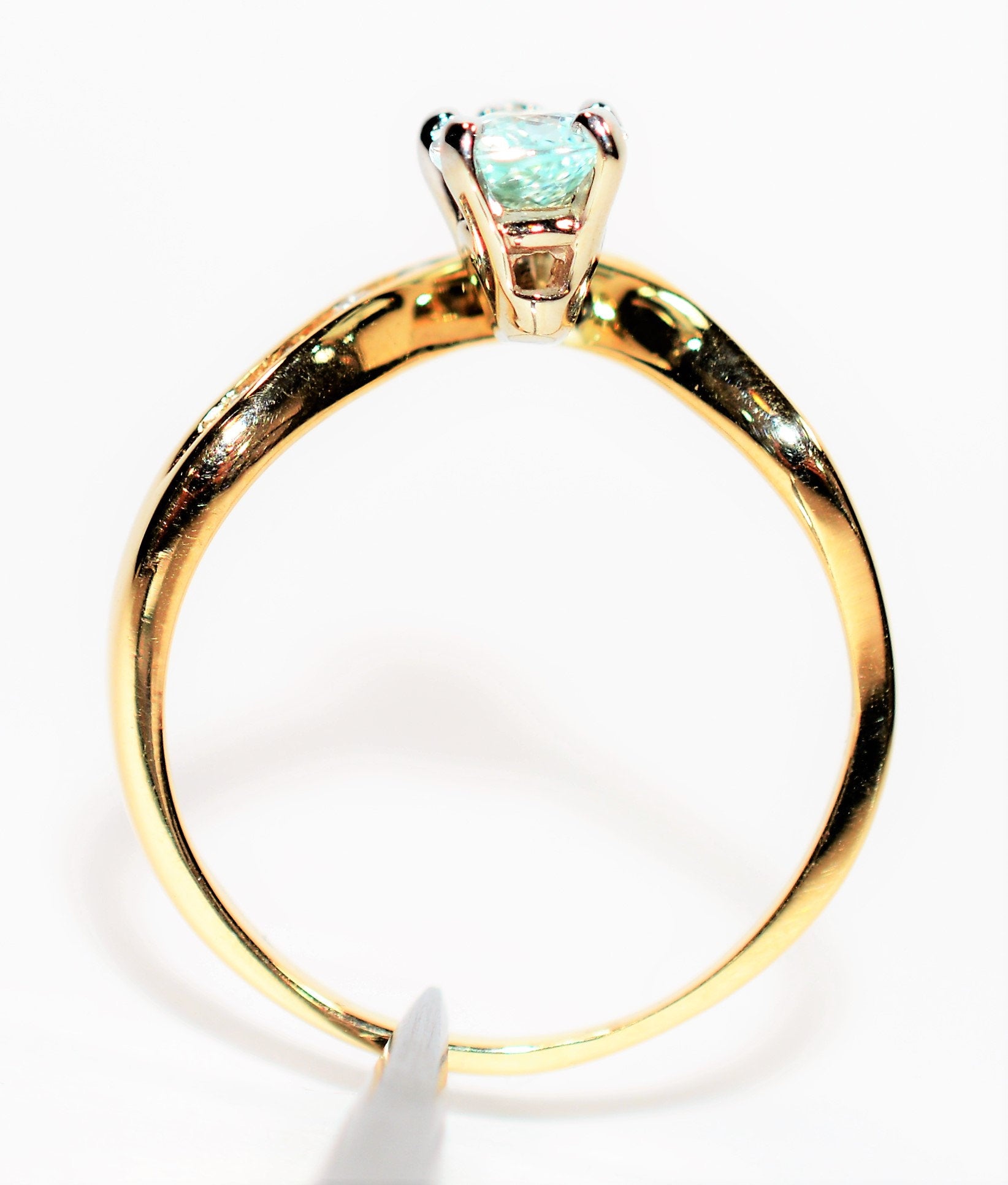 Certified Natural Paraiba Tourmaline & Diamond Ring 14K Solid Gold .79tcw Fine Gemstone Women's Statement Estate Jewelry