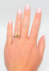 Natural Unheated Tanzanite & Diamond Ring 14K Solid Gold .77tcw Cluster Ring Gemstone Ring Tanzanite Ring Vintage Ring Women's Ring Jewelry