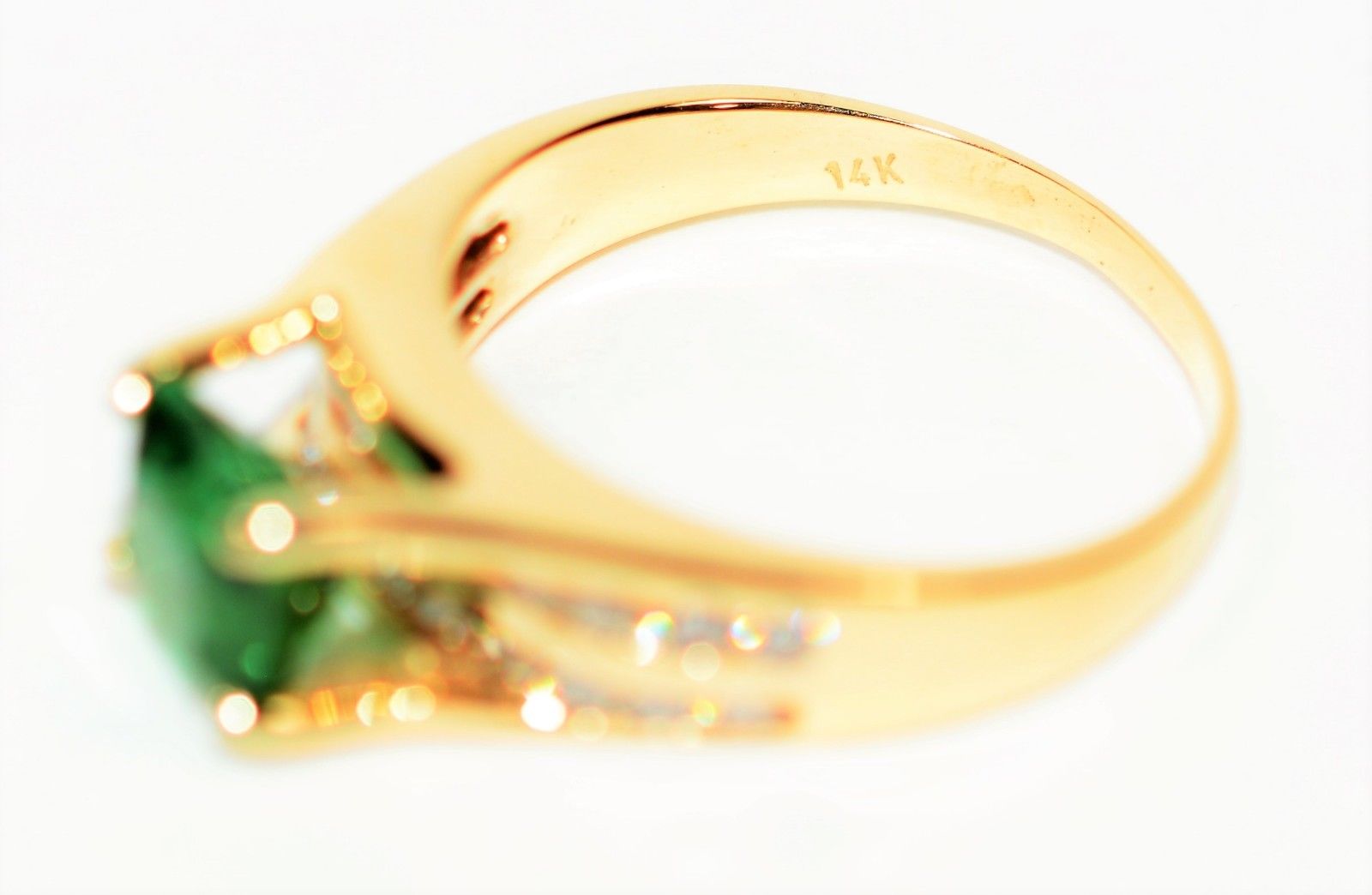 Certified Natural Paraiba Tourmaline & Diamond Ring 14K solid Gold 1.91tcw Cocktail Statement Women's Estate Jewelry